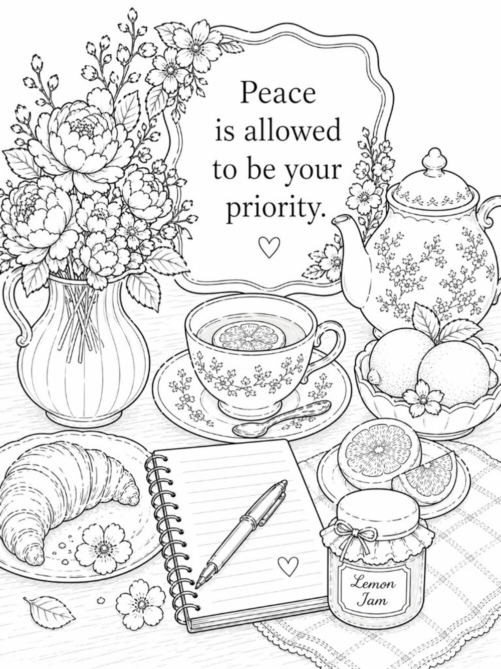 NWT When Life Gives You Lemons Themed Coloring Book - Picture 6 of 10